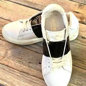 VALENTINO calfskin open sneakers